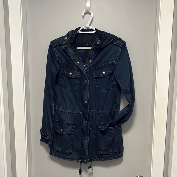 Talula Jackets Coats Womens Blue Talula Utility Denim Jacket